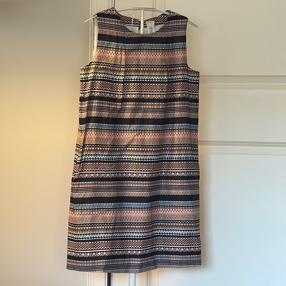 Crewcuts Blue and Pink Sleeveless Sheath Dress-Gently Used / Very Good